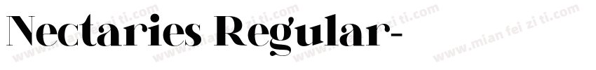 Nectaries Regular字体转换